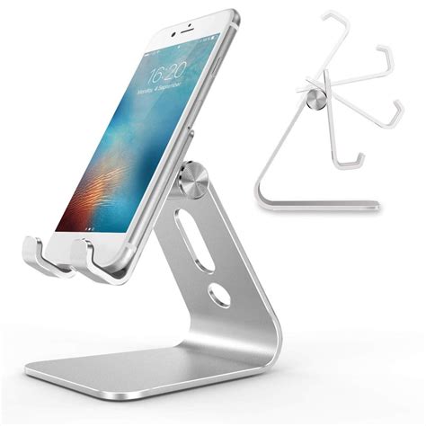 Cell Phone Stand Omoton Adjustable Aluminum Desktop