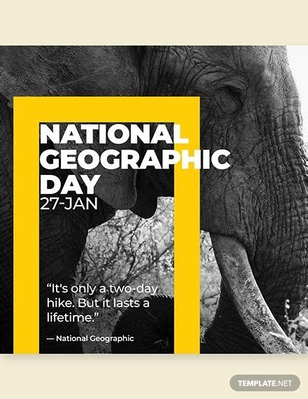 National Geographic Day Instagram Post Template In Psd Download