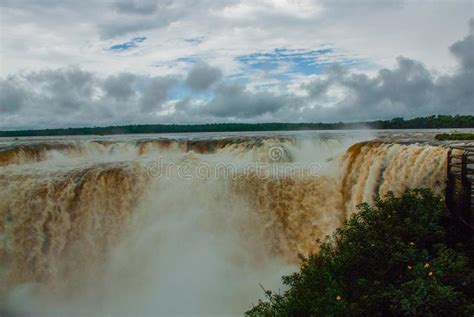 All Flows That Converge Into Devil S Throat At Iguazu Falls Argentina
