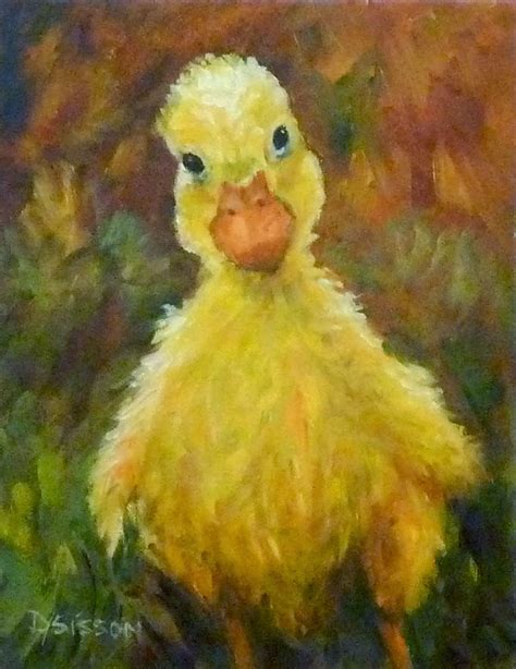 Daily Painting Projects Spring Duckling Oil Painting Animal Portrait