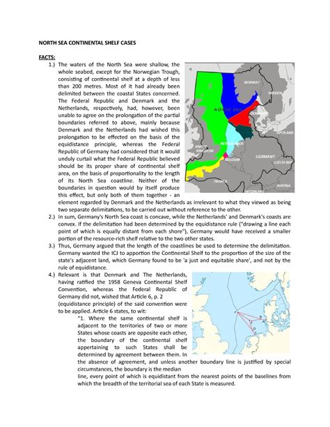 North Sea Continental Shelf Cases Revised North Sea Continental