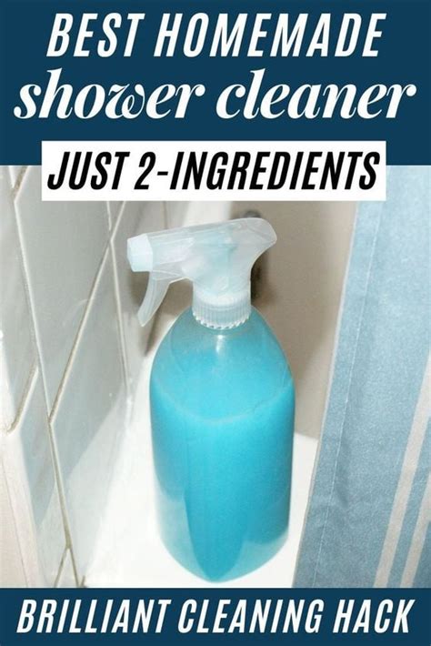 Homemade Shower Cleaner Recipe With Dawn And Vinegar Cleaning Hack