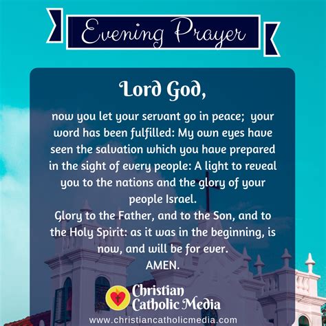Evening Prayer Catholic Sunday 12 29 2019 Christian Catholic Media