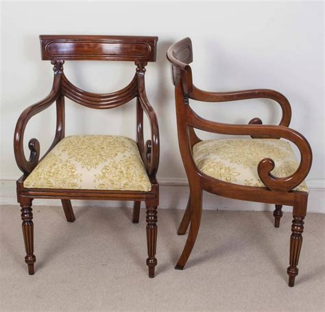 Set Of 16 Vintage Regency Style Dining Chairs Swag Back For Sale At 1stdibs