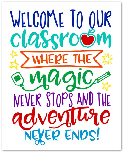 Welcome To Our Classroom Free Printable Svg File Artofit