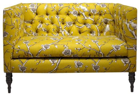 Yellow Floral Sofa