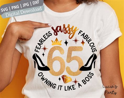 65 Birthday Svg 65th Birthday Svg For Women 65th Svg 65 And Etsy