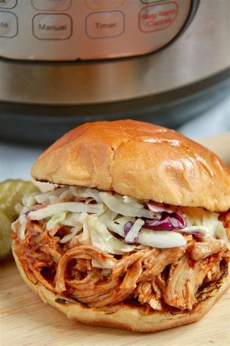 To make this instant pot shredded chicken recipe, you will need the following ingredients: Instant Pot Shredded BBQ Chicken