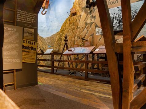 Interior View Of The Boulder City Hoover Dam Museum Editorial Stock