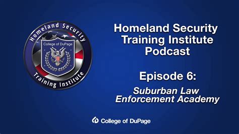 Homeland Security Training Institute Podcast Episode 06 Slea Youtube
