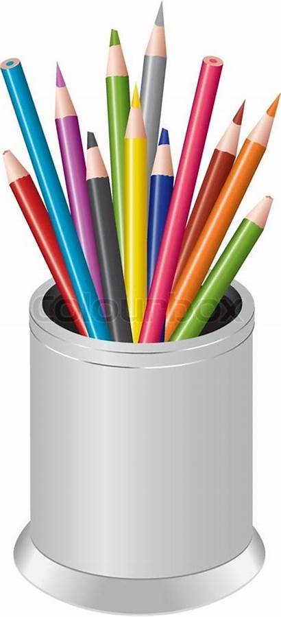 Pencils Bunch Cup Colored Pen
