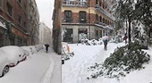 Exceptional Madrid snow from Storm Filomena
