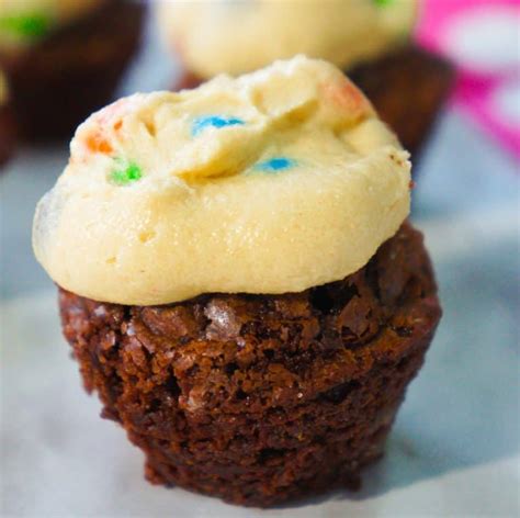 Bite Size Brownies With Cookie Dough Frosting This Is Not Diet Food