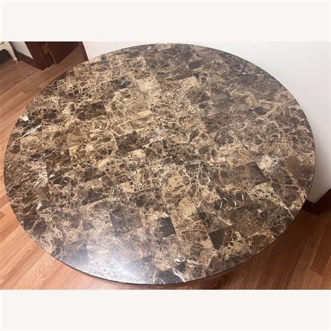 Sturdy Granite Round Dining Table Aptdeco