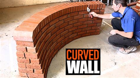 Building A Curved Brick Wall Youtube