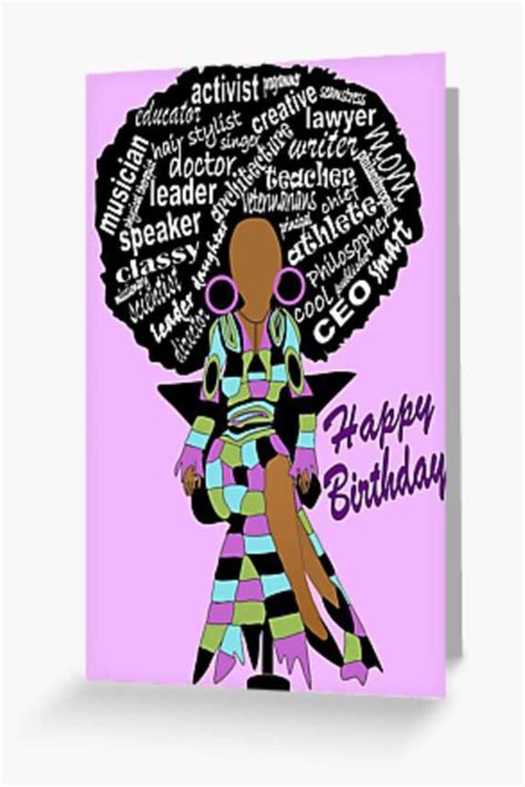 Tasial Shop Redbubble In 2021 African American Birthday Cards Happy Birthday Black Happy