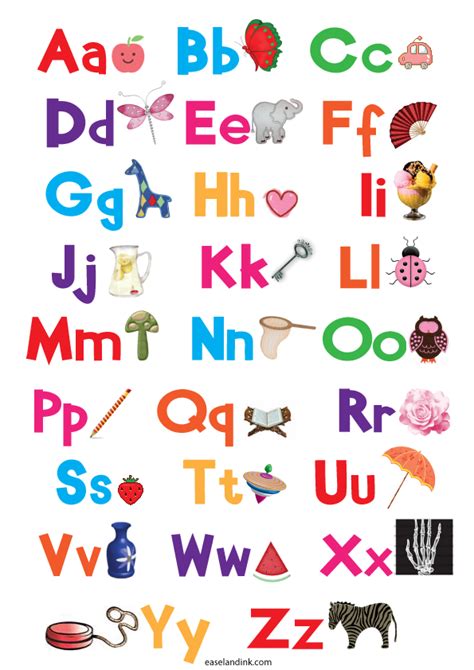 This Free Printable Alphabet Chart Is Perfect To Help Your Kindergarten