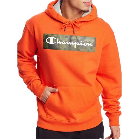Champion Champion Mens Powerblend Graphic Camo Pullover Hoodie Up