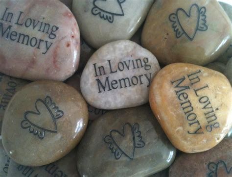 Memory Stones Memorial Stones Celebration Of Life Memorial Favors