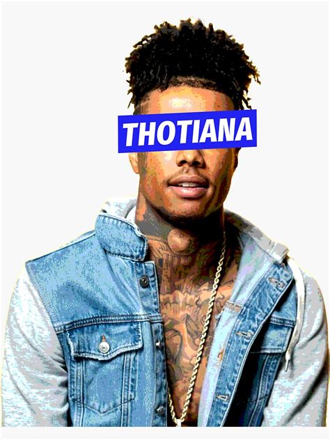 Blueface Thotiana Rap Hip Hop Sticker By Asvpdiamond Redbubble