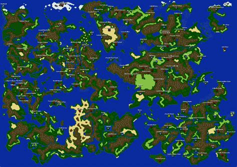 Final Fantasy World Map ~ Chocakekids