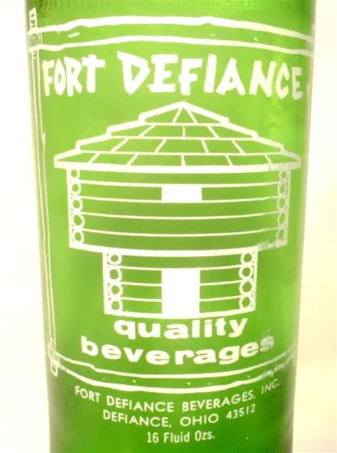 Vintage Acl Soda Pop Bottle Green Full Fort Defiance Of Defiance Oh Oz Picclick