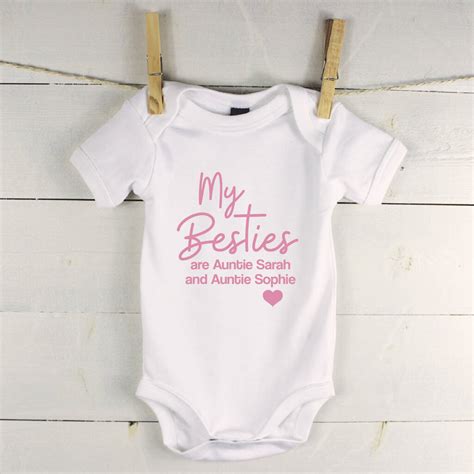 Favourite Auntie And Uncle Personalised Babygrow By Lovetree Design