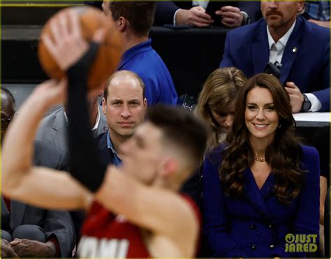 Prince William And Kate Middleton Sit Courtside At Celtics Game In Boston