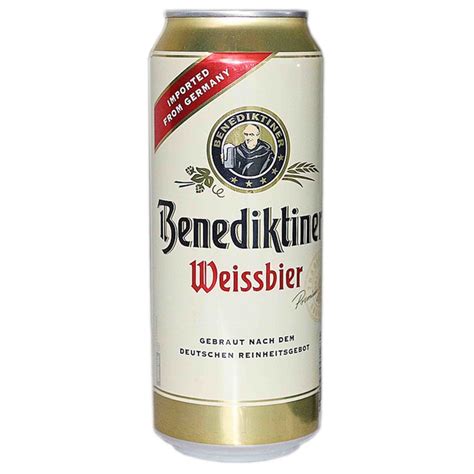 Cerveza Alemana Benediktiner Weissbier Caja De 24 Latas De 500ml Recovasa