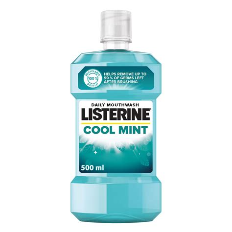 listerine mouthwash cool mint 500ml shop today get it tomorrow