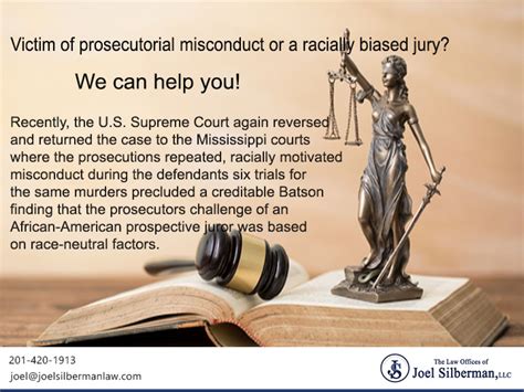 Victim Of Prosecutorial Misconduct Or A Racially Biased Jury New Jersey Criminal Defense