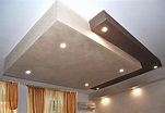 Doppio abbassamento in soggiorno | Design del soffitto moderno, Design ...