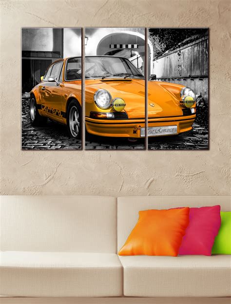 Big Set Porsche 911 Carrera Wall Art Decor Picture Painting Etsy