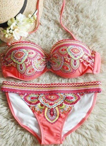 Coral Paisley Swimsuit Bikinis Bikini Design Swimsuits