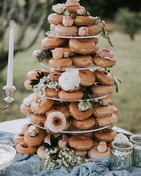 Donut Wedding Cake Boho Wedding Cake Wedding Donuts Cool Wedding Cakes Wedding Cake Designs