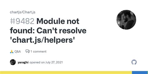 Module Not Found Can T Resolve Chart Js Helpers Chartjs Chart Js Discussion Github