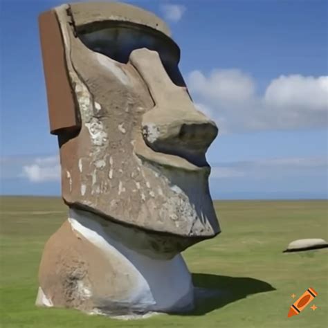 Moai Statue On Easter Island