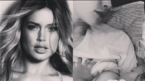 Victorias Secret Model Doutzen Kroes Shares Surprising Breastfeeding Photo