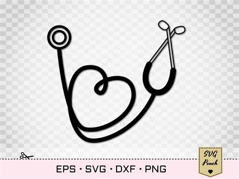 Stethoscope Heart Svg