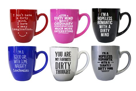 Funny Mugs Oz Dirty Thoughts Coffee Cup Funny Coffee Mug Etsy