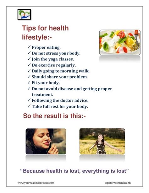 Tips For Women Health