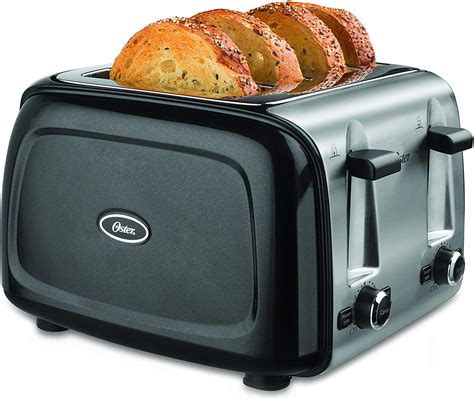 Oster 4 Slice Toaster Tssttrpmb4 Np Extra Wide Slots And Made Easy