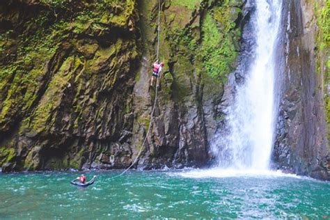 Waterfall Jumping Costa Rica Adventure Rappel Swim Dive Arenal