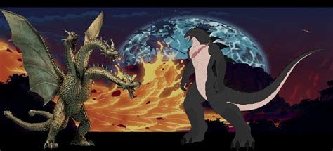 The Battle For Atlantis Godzilla Vs King Ghidorah Godzilla Vs King