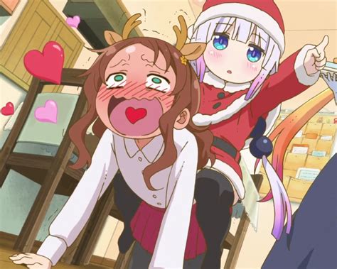 Riko The Red Faced Reindeer Miss Kobayashi S Dragon Maid Know Your Meme