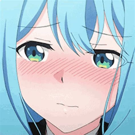 The best and most comprehensive sad aesthetic anime pfp wallpaper. Anime Girl Blue Haired GIF - AnimeGirl BlueHaired ...