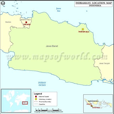 Where Is Indramayu Location Of Indramayu In Indonesia Map