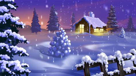 Free Download Beautiful Christmas Snowfall Hd Wallpaper Unique Hd