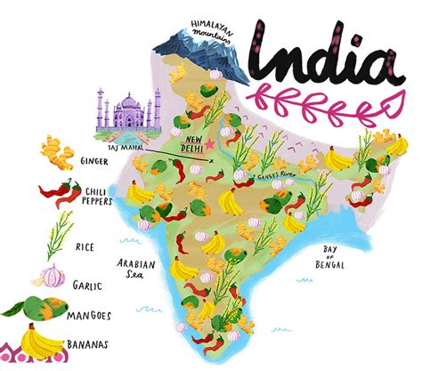 Indian Food Map Food Map India Map Wise Foods Images