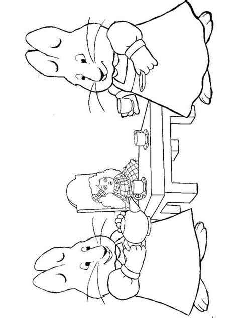 Kids enjoy animal coloring pages with beautiful birds, cats, dogs, and horses. Max and Ruby coloring pages. Free Printable Max and Ruby ...